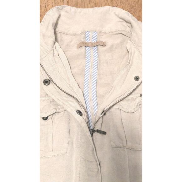 Max Jeans Linen Vest Preppy Costal Safari Size Small - Picture 3 of 8